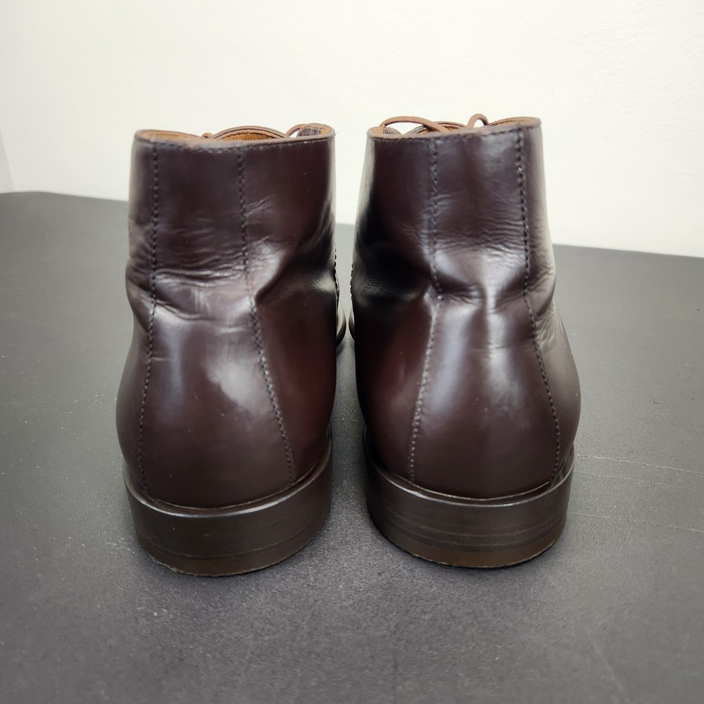 Louis Vuitton Damier Ebene Brown Leather Chukka Boots 8.5 UK 9.5 US Missing Logo - Picture 4 of 12